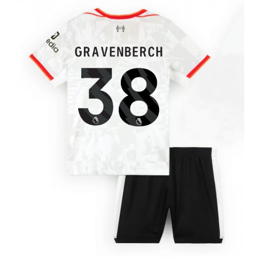 Dětský fotbalový dres Liverpool Ryan Gravenberch #38 2024-25 Třetí Krátký Rukáv (+ trenýrky)